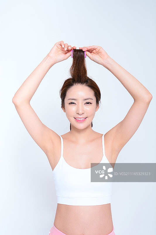 拉直头发图片素材