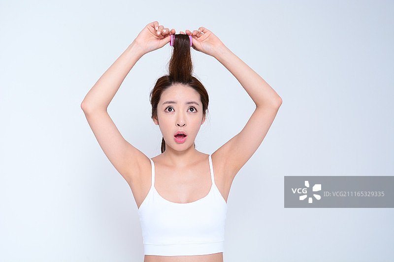 拉直头发图片素材