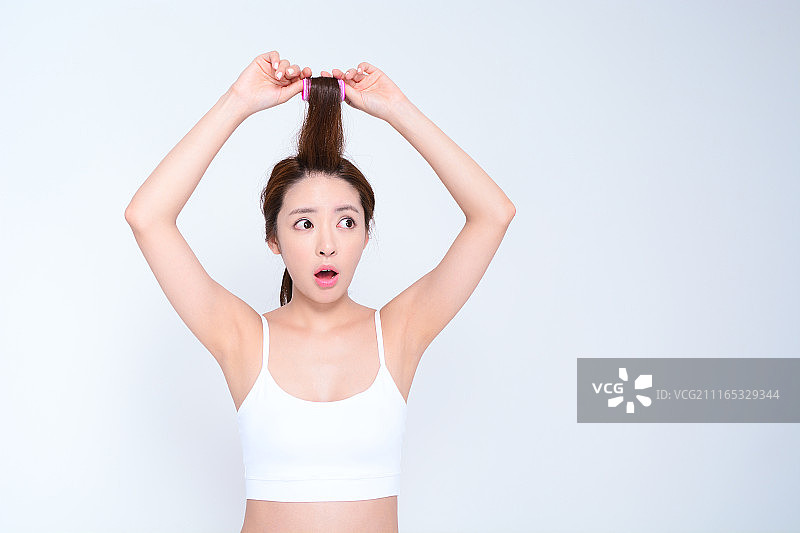 拉直头发图片素材