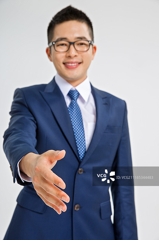 戴眼镜的商人图片素材