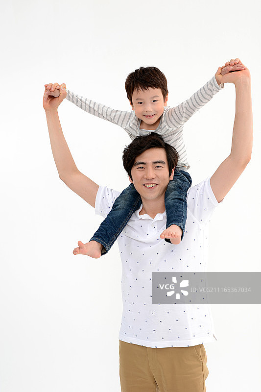 父亲和儿子图片素材