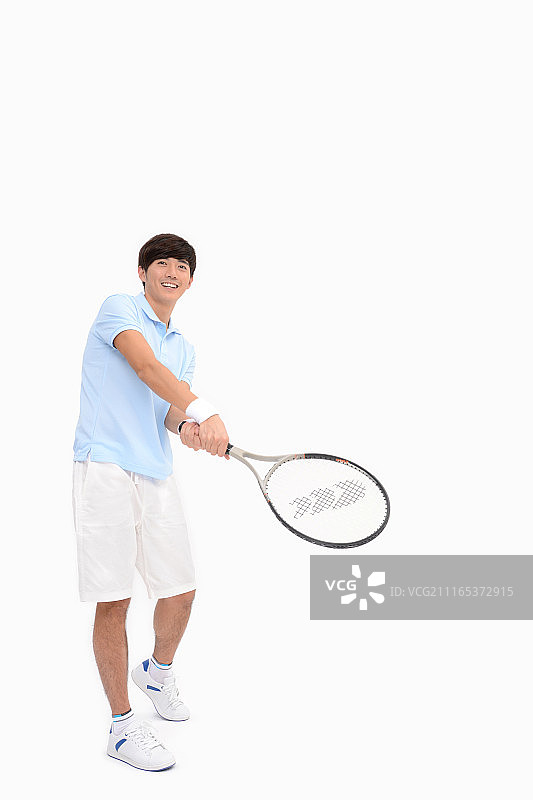 网球运动员接球图片素材