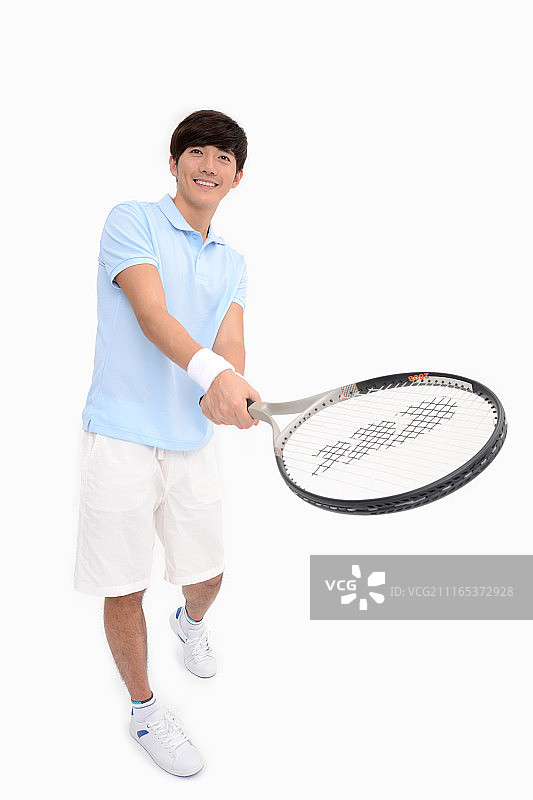 网球运动员接球图片素材