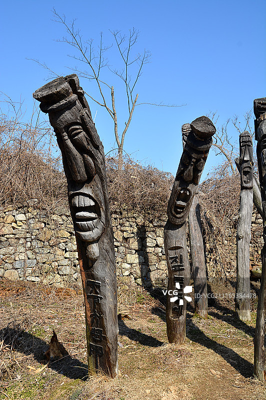 外岩民俗村（韩国传统村落）图片素材
