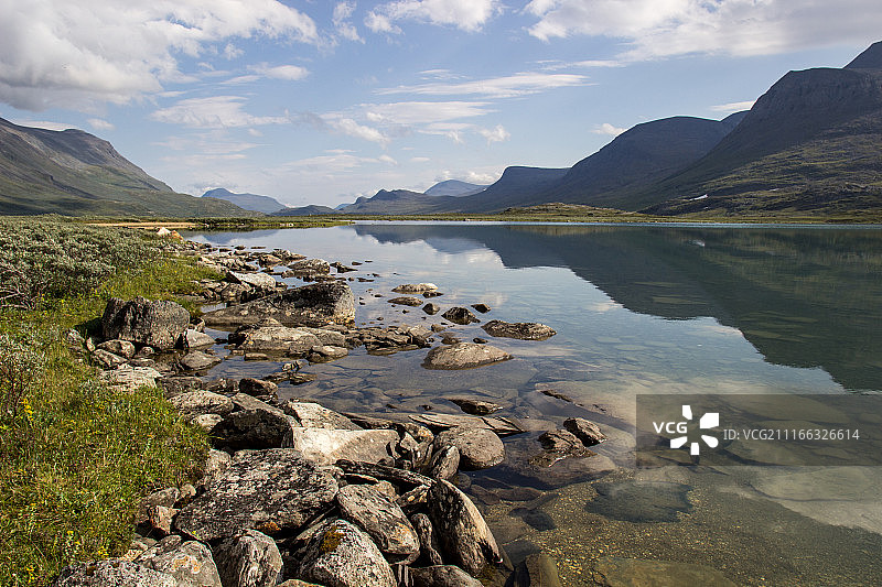 瑞典北部国王小径的风景图片素材