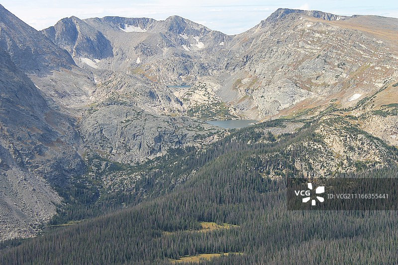 落基山国家公园的箭头湖图片素材