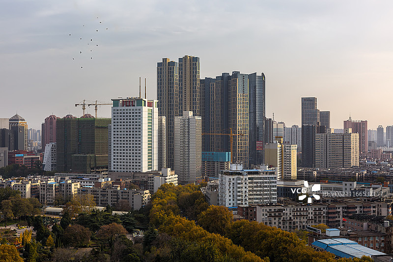 郑州二七区，郑州建筑图片素材