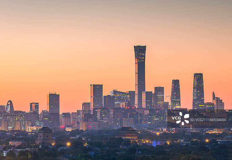 北京钟鼓楼CBD核心-1图片素材