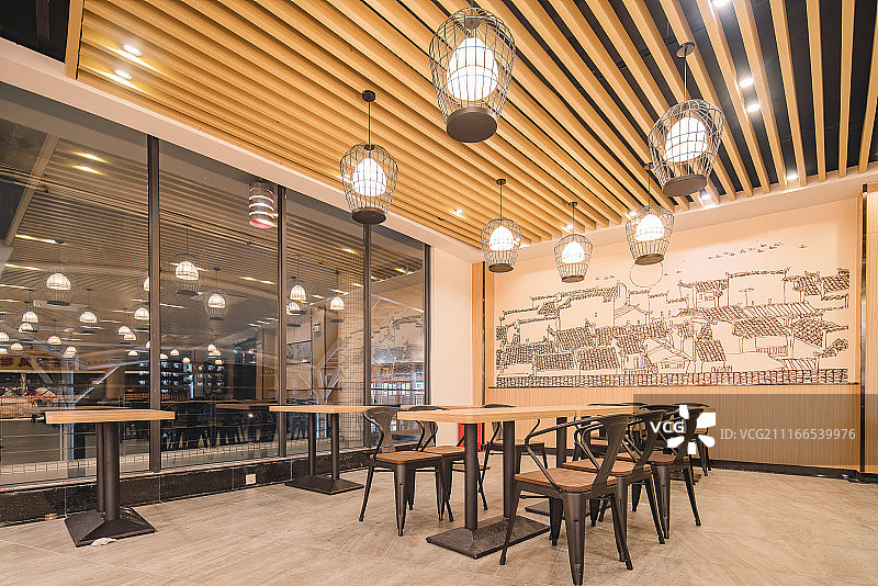 中式食堂图片素材