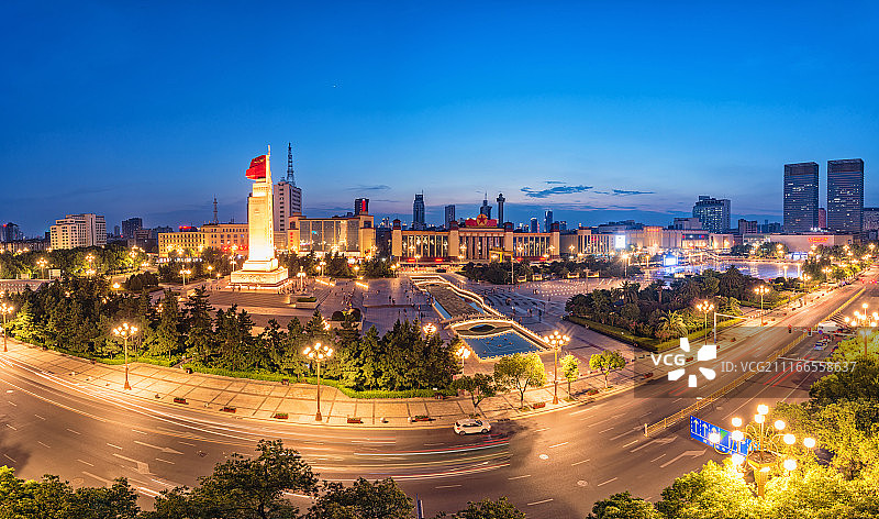 南昌八一广场夜景$图片素材