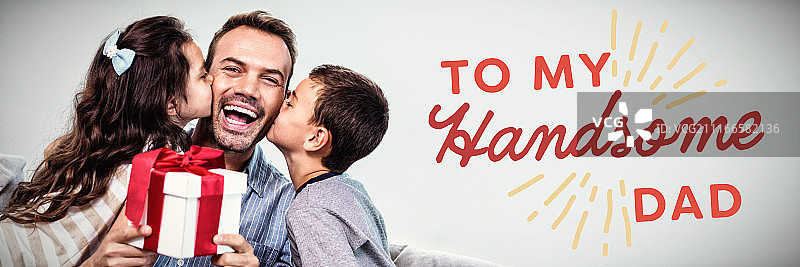 致英俊爸爸的合成图图片素材