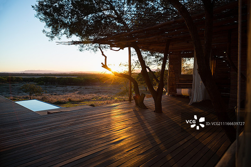 门廊与风景图片素材