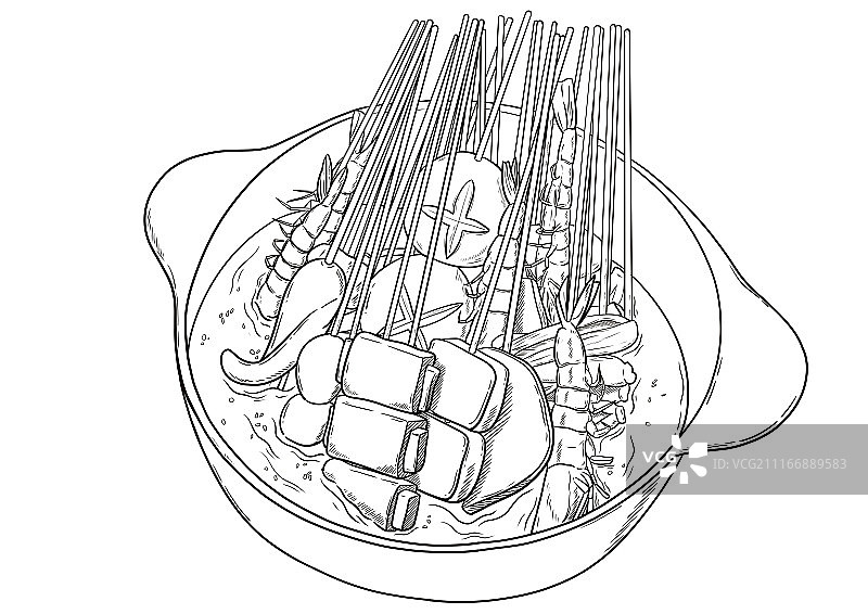 钵钵鸡图片素材