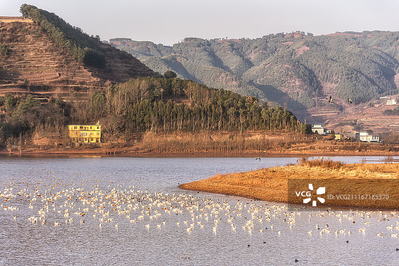 云南念湖风光图片素材