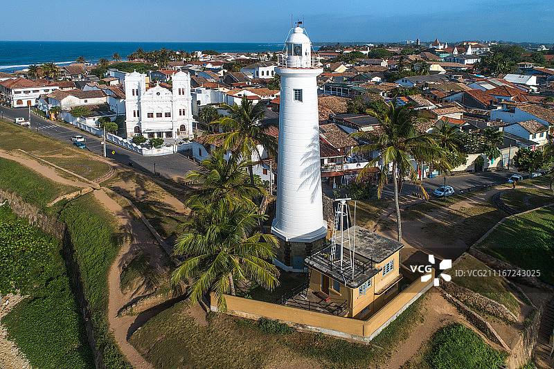 世界遗产加勒要塞航拍图片素材