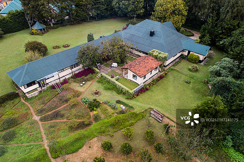 斯里兰卡 努沃勒埃利耶 航拍风光图片素材