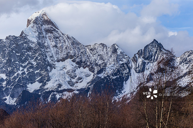 川西雪山高原风光图片素材