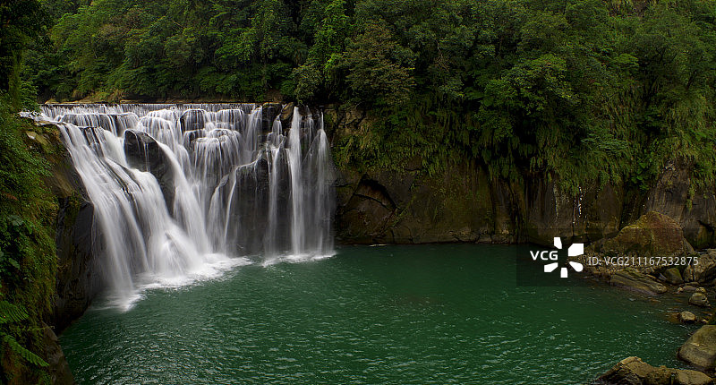 中国台湾十分瀑布图片素材