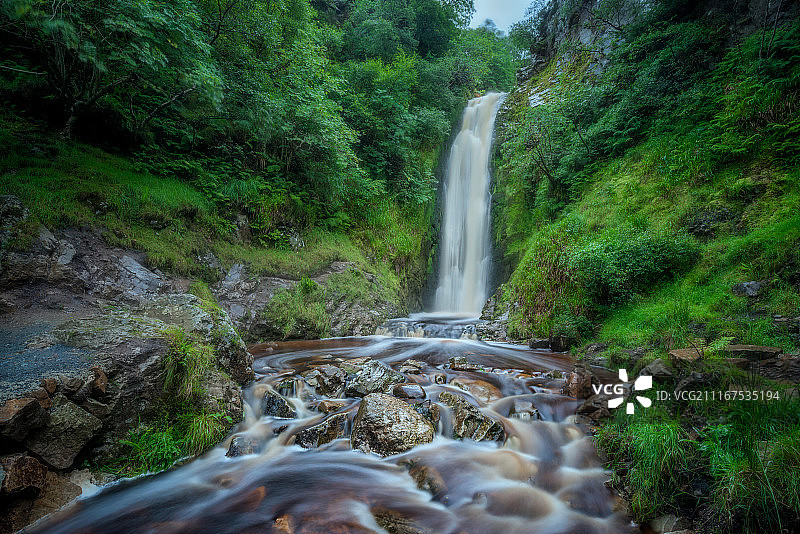 多尼戈尔郡的格伦埃文瀑布图片素材