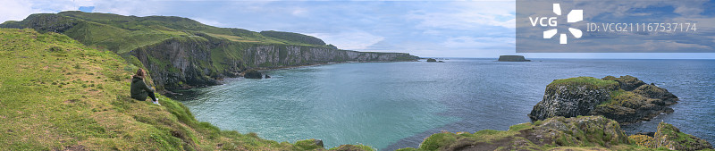 卡里克索桥观景点，北爱尔兰图片素材