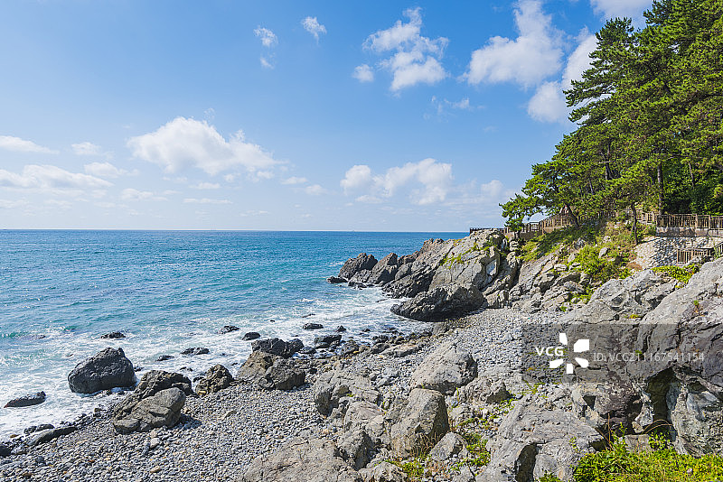 韩国釜山海云台海滩图片素材