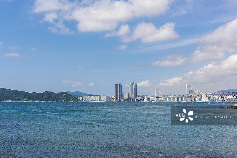 韩国釜山海云台海滩图片素材