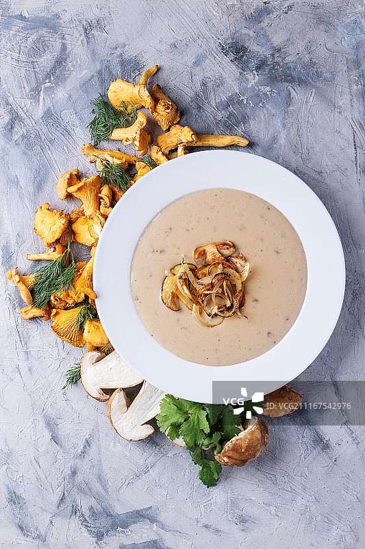 家制蘑菇汤图片素材