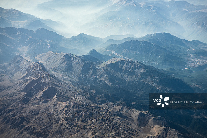 托罗斯山脉的空中景观图片素材