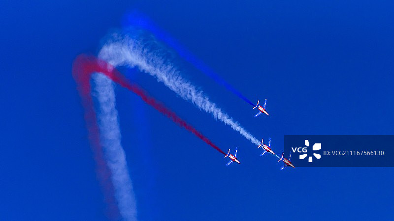 法兰西巡逻兵飞行表演队图片素材