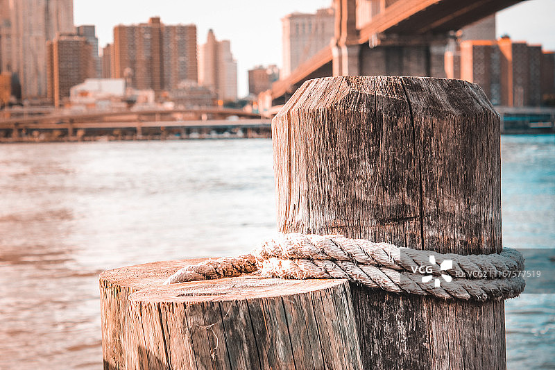 纽约东河图片素材