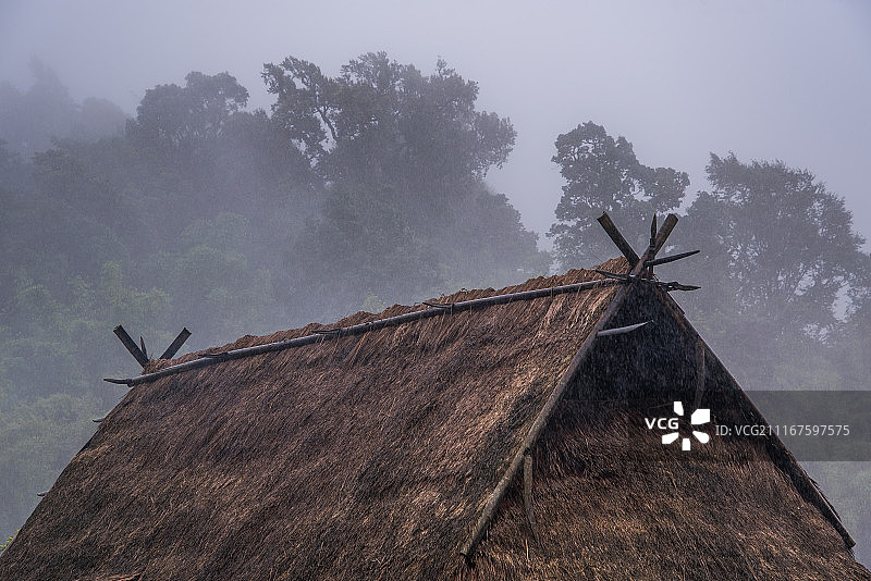 翁丁原始部落图片素材