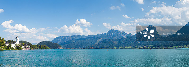圣沃尔夫冈全景图片素材