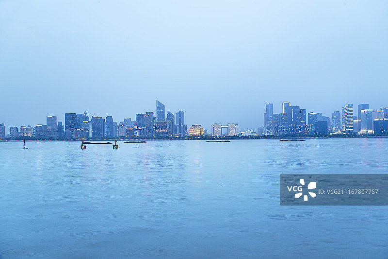 钱塘江与钱江新城图片素材