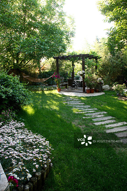 别墅庭院图片素材