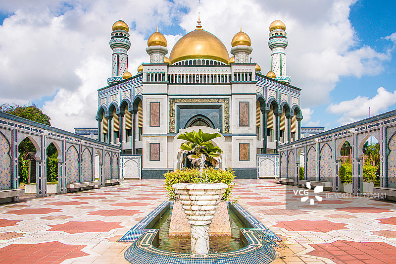Jame'Asr Mosque, Brunei图片素材