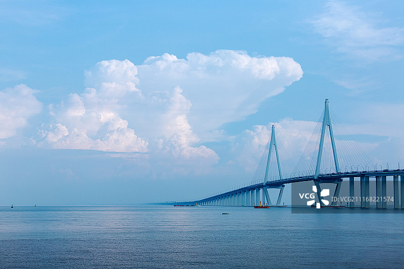 中国浙江杭州湾跨海大桥图片素材