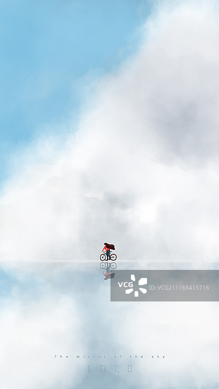 天空之镜图片素材