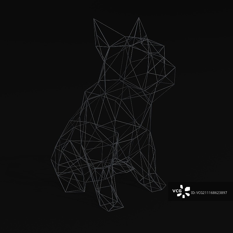 法国斗牛犬模型图片素材