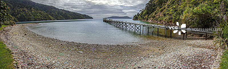 海湾全景图片素材
