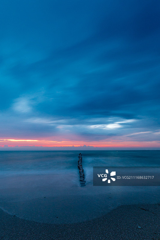 日落时的丁坝图片素材