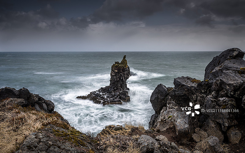 黑暗波浪图片素材
