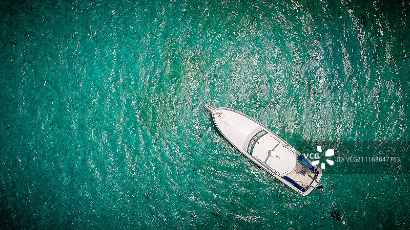 摩托艇航拍图片素材