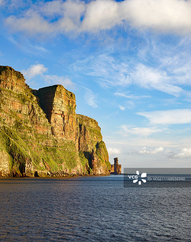 霍伊岛圣约翰头和老人峰图片素材