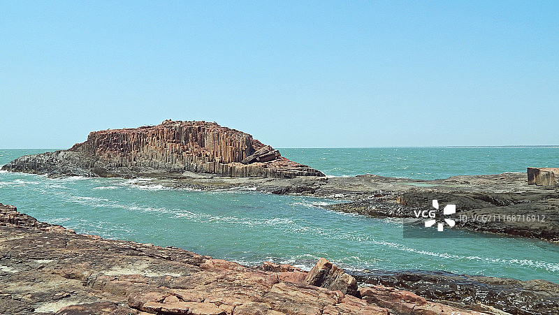 圣玛丽群岛柱状玄武岩图片素材