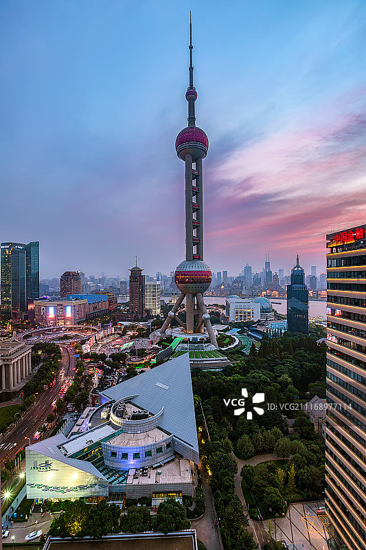 上海旅游著名景点图片素材