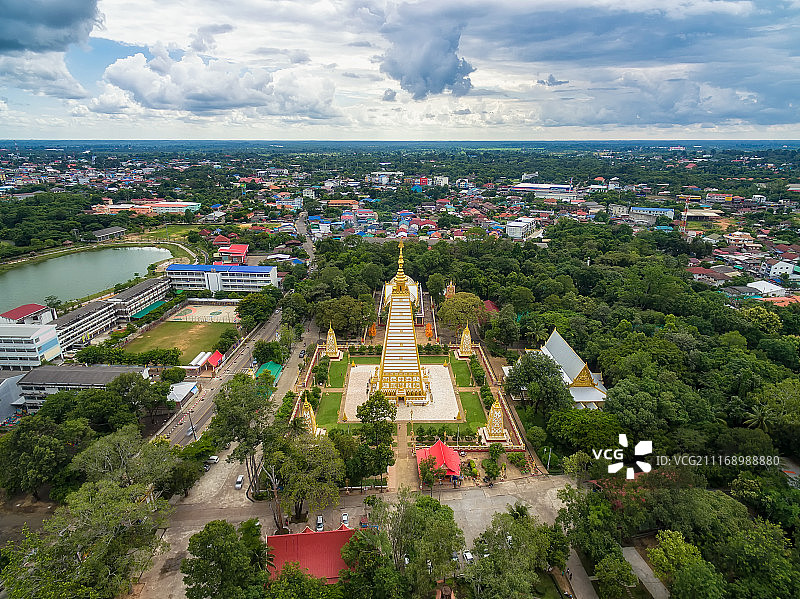 乌汶Nong Bua寺航拍高清图图片素材
