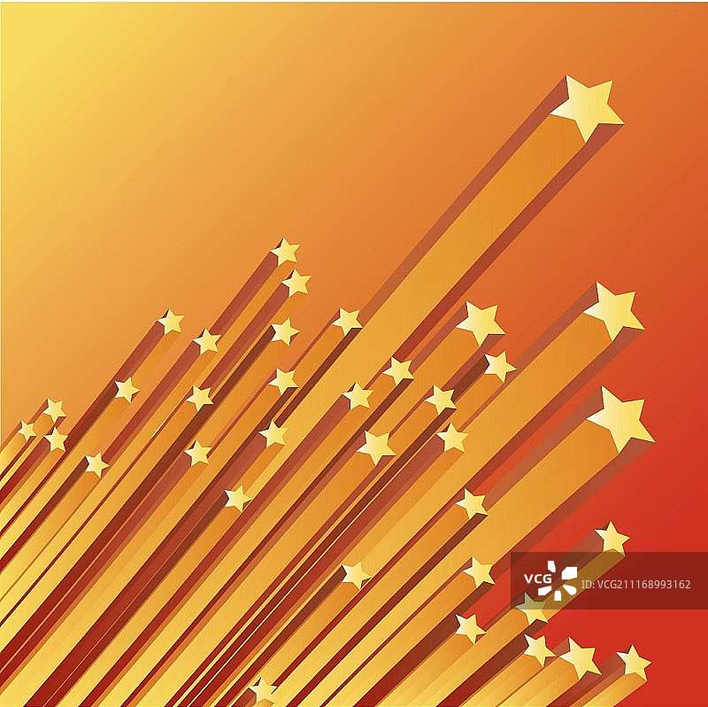 飞舞的星星矢量图——适用于背景或叠加图像图片素材