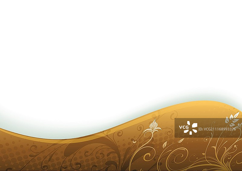 棕色风格花卉抽象背景矢量插图图片素材