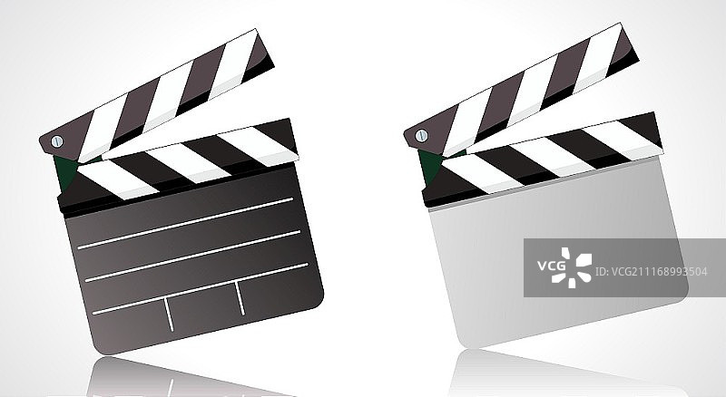 电影场记板矢量插图图片素材