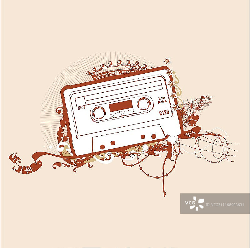 卡式磁带模具矢量图图片素材